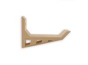 Nerf wall mount, Screw in and adhesive install,  close-up on drywall